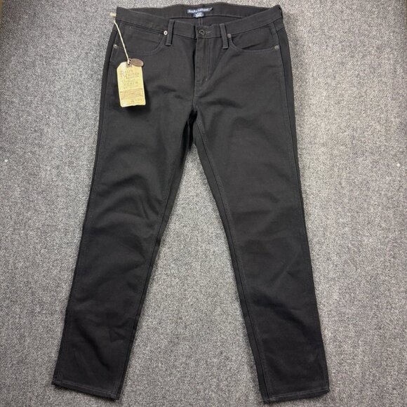 NEW RALPH LAUREN BLUE LABEL THOMPSON 650 WOMEN'S JEANS SIZE 31 BLACK - Picture 2 of 14